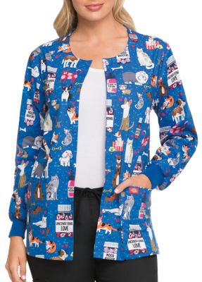 Dickies Eds Unconditional Love Print Scrub Jackets Scrubs Beyond