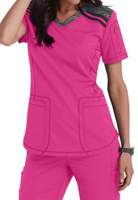 Dickies Dynamix Knit Panel Scrub Tops | Scrubs & Beyond