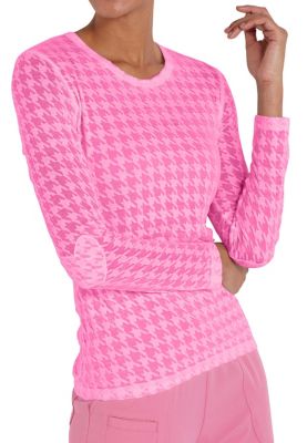 houndstooth scrub top