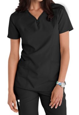 scrub tops with zipper pockets