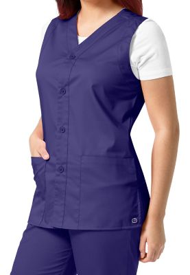 Nursing uniform vest with pockets jacket size chart