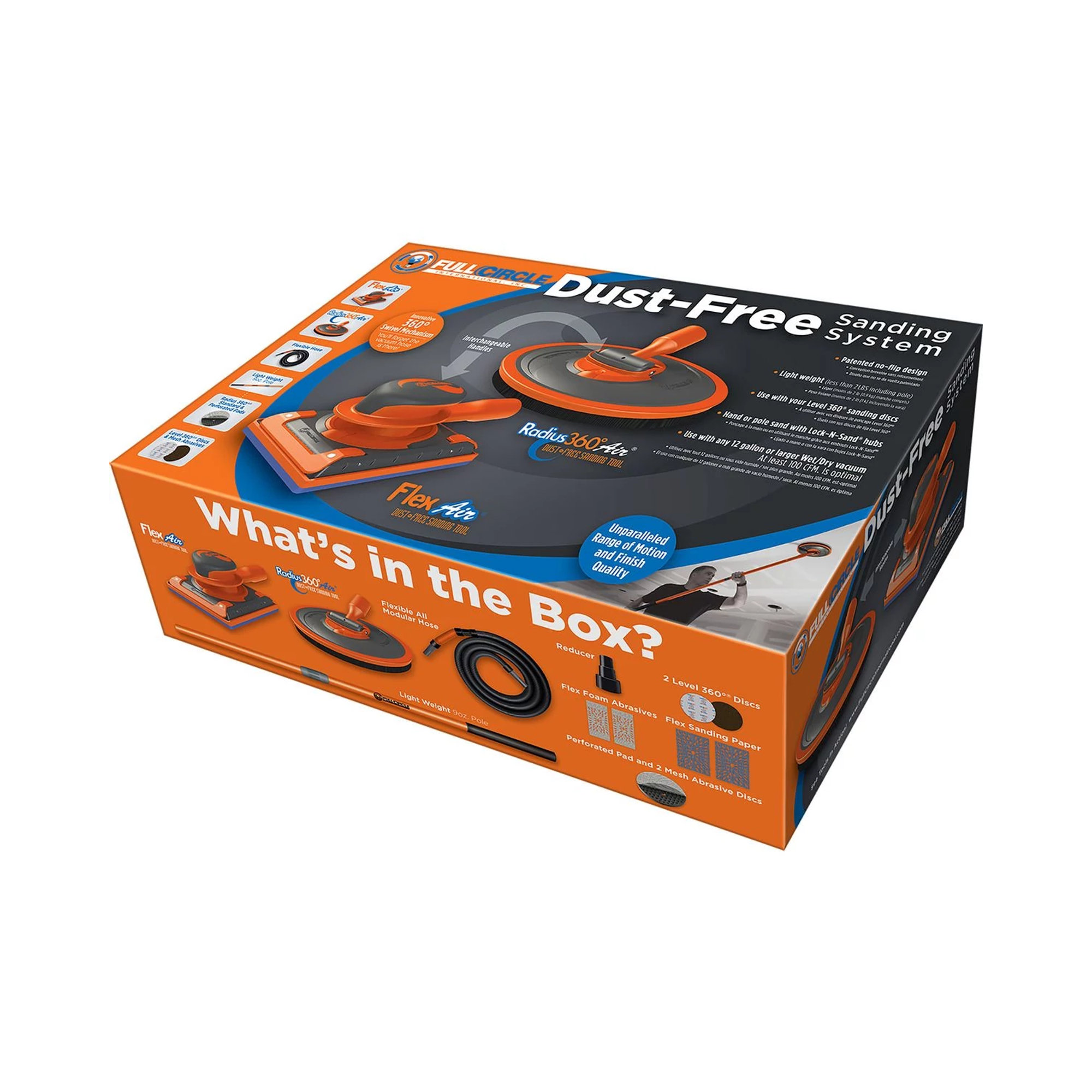 Full Circle Radius 360 Sanding Tool, Wind-lock