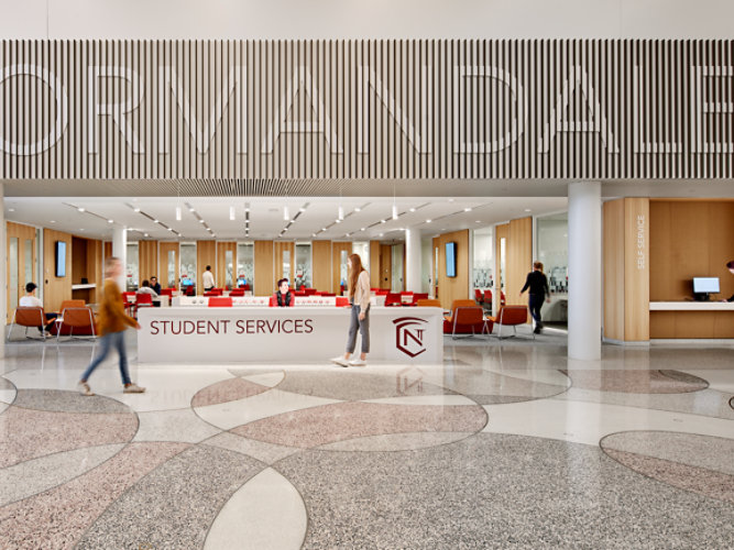 college student center welcome desk