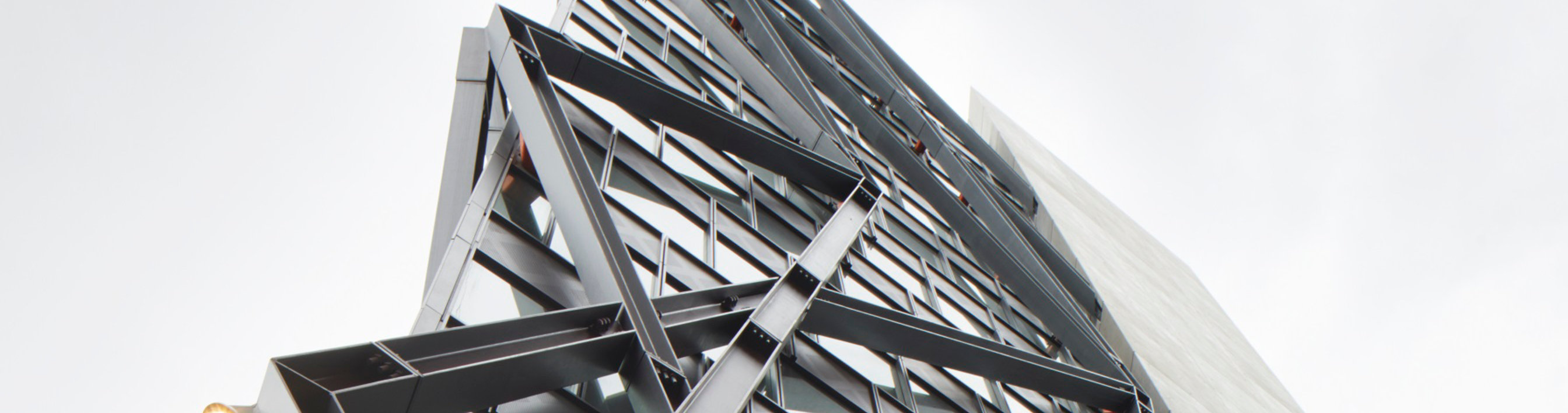 Image of the steelwork on the Brunel Building