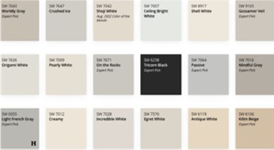 A list of Sherwin-Williams top 50 colors.