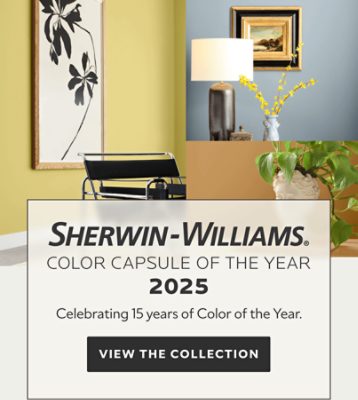 Sherwin-Williams Color Capsule of the Year 2025. Celebrating 15 years of Color of the Year. View the Collection.