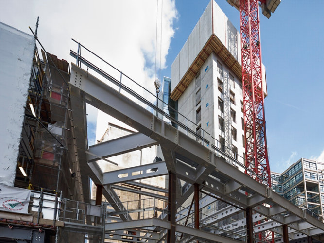 Commercial building under construction