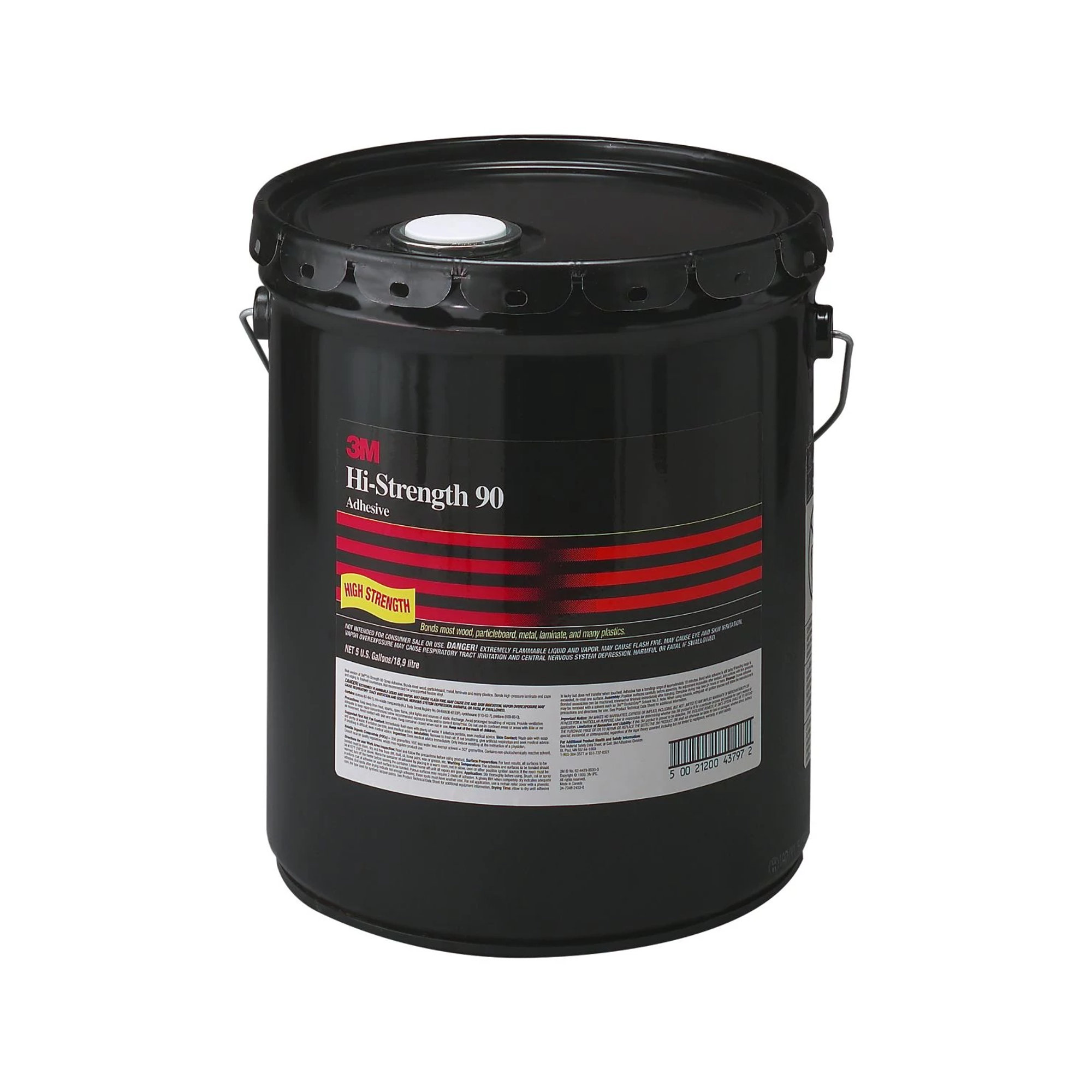 3M Hi-Strength 90 Spray Adhesive 43797, 5 gal Pail, Clear