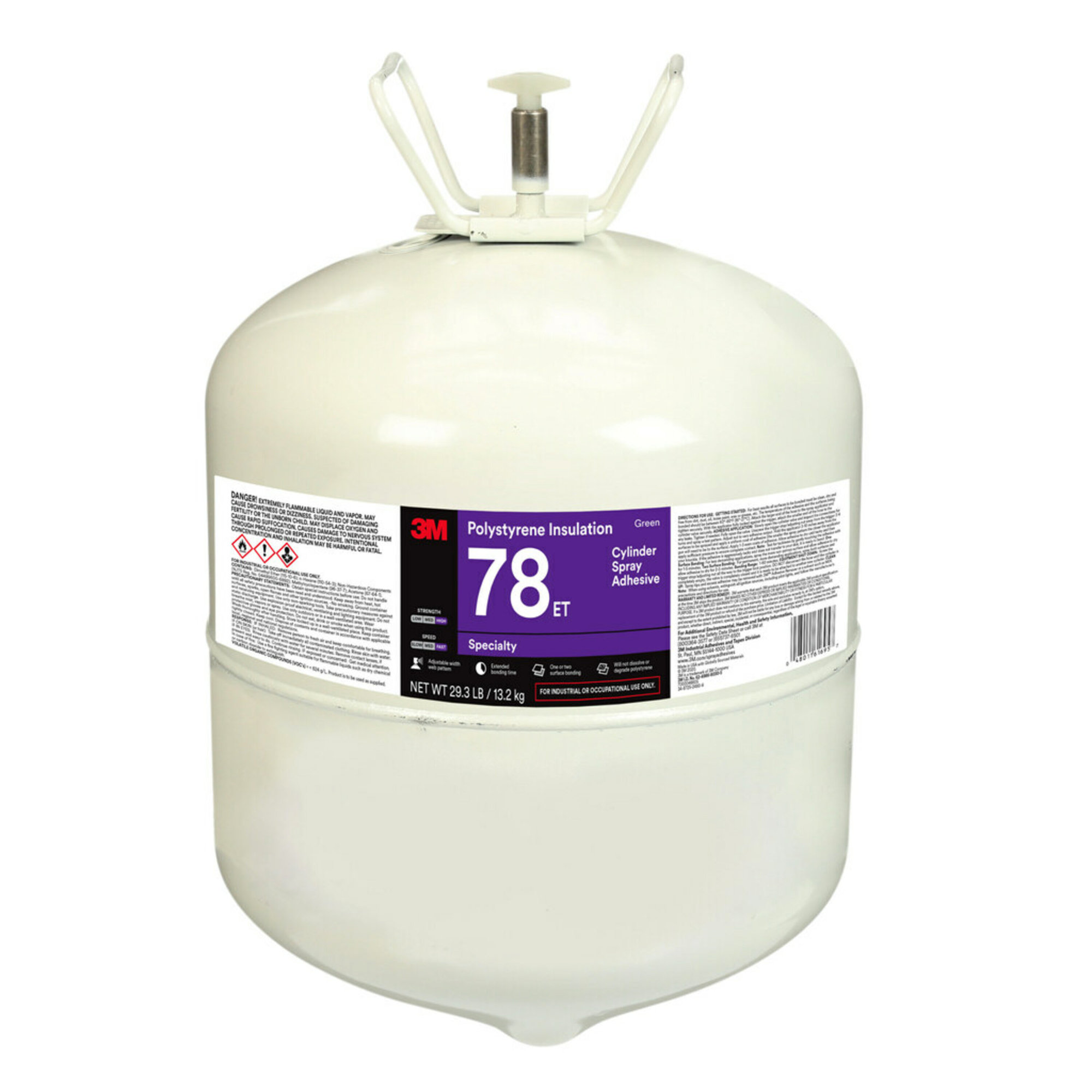 3M™ Polystyrene Foam Insulation Spray Adhesive 78, Clear, 24 fl oz Can (Net  Wt 17.9 oz) - The Binding Source