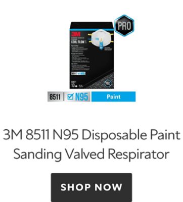 3M 8511 N95 Disposable Paint Sanding Valved Respirator. Shop now.