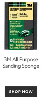 3M All Purpose Sanding Sponge, shop now.