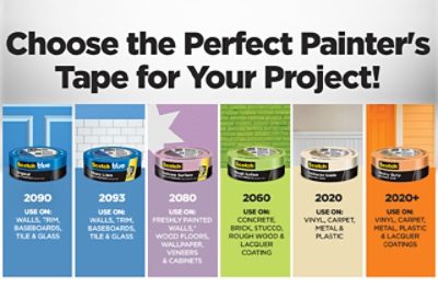 Choose the perfect painter's tape for your project!