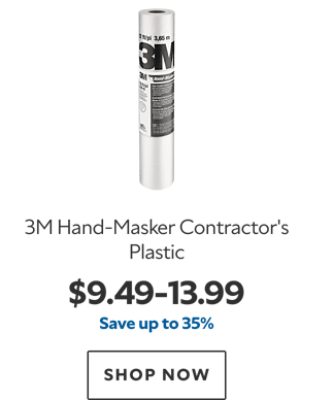 3M Hand-Masker Contractors Plastic. $9.49-13.99. Save up to 25%. Shop now.