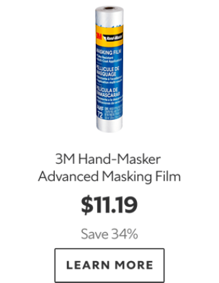 3M Hand-Masker Advanced Masking Film. $11.19. Save 34%. Learn more.