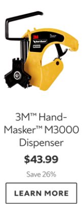 3M™ Hand-Masker™ M3000 Dispenser. $43.99. Save 26%. Learn more.