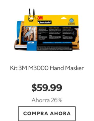 Kit 3M M3000 Hand Masker. $59.99. Ahorra 26%. Compra Ahora.