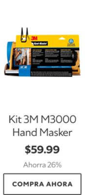 Kit 3M M3000 Hand Masker. $59.99. Ahorra 26%. Compra Ahora.