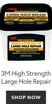 3M High Strength Large Hole Repair, shop now.