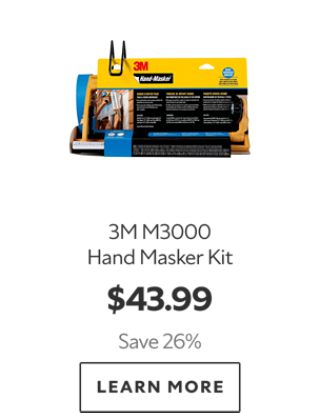3M M3000 Hand Masker Kit. $43.99. Save 26%. Learn more.