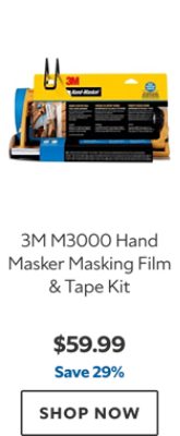 3M M3000 Hand Masker Masking Film & Tape Kit. $59.99, save 29%. Shop now.