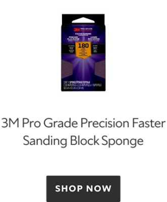 3M Pro Grade Precision Faster Sanding Block Sponge, shop now.