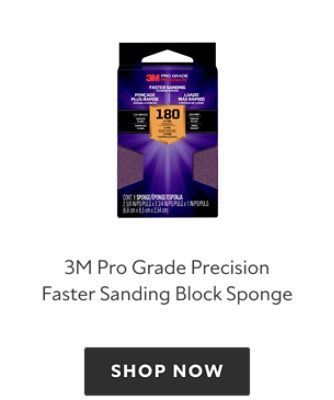 3M Pro Grade Precision Faster Sanding Block Sponge, shop now.