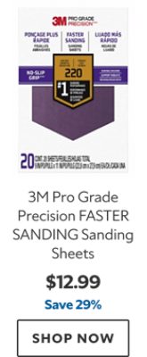 3M Pro Grade Precision FASTER SANDING Sanding Sheets. $12.99. Save 29%. SHOP NOW.