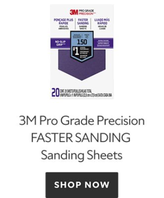 3M Pro Grade Precision Faster Sanding Sanding Sheets, shop now.