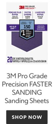 3M Pro Grade Precision Faster Sanding Sanding Sheets, shop now.