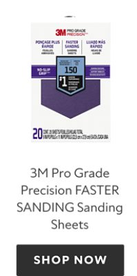 3M Pro Grade Precision Faster Sanding Sanding Sheets, shop now.