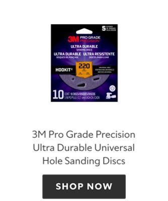 3M Pro Grade Precision Ultra Durable Universal Hole Sanding Discs, shop now.