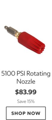 5100 PSI Rotating Nozzle. $83.99. Save 15%. Shop now.