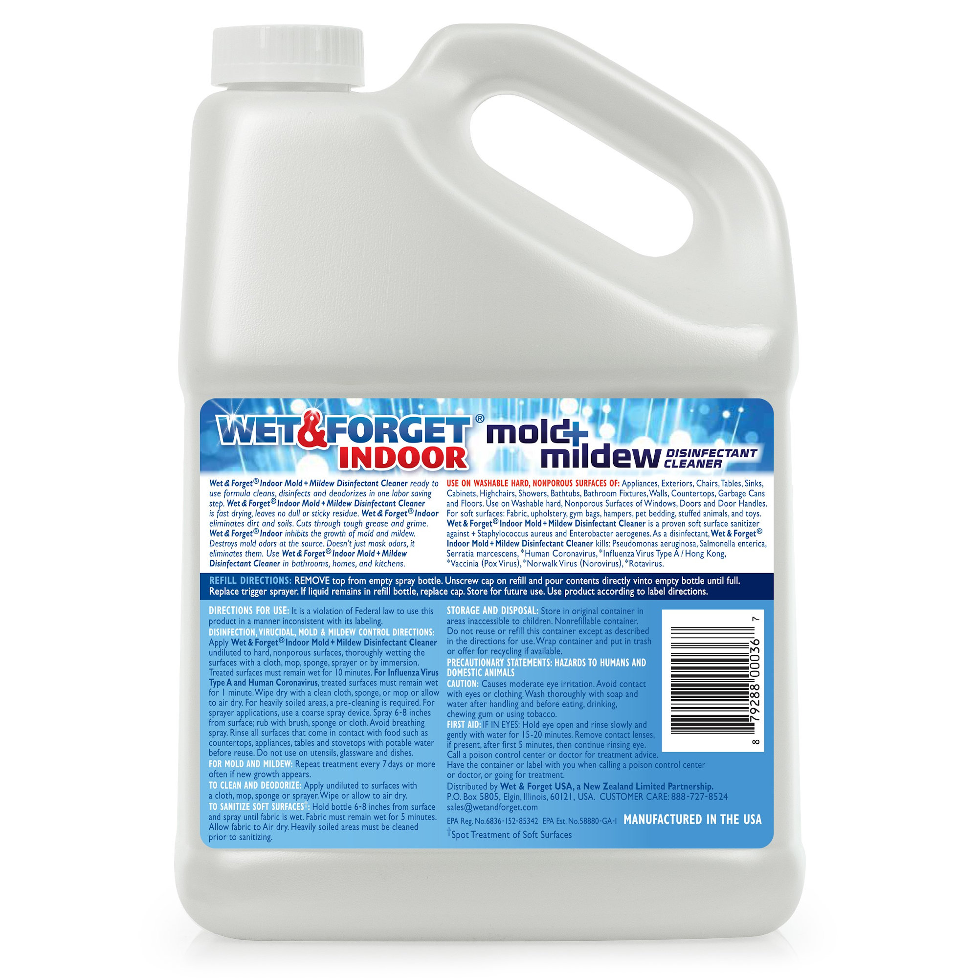 Wet & Forget Indoor Mold Mildew Disinfectant Cleaner