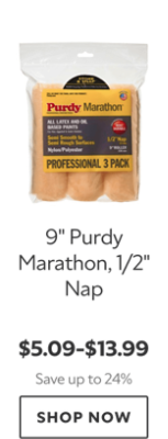 9" Purdy Marathon, 1/2" Nap. $5.09-$13.99. Save up to 24%. Shop now.