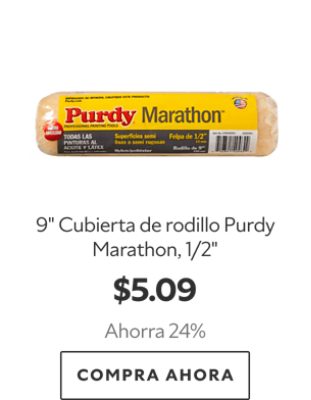 9" Cubierta de rodillo Purdy Marathon, 1/2". $5.09. Ahorra 24%. Compra ahora.