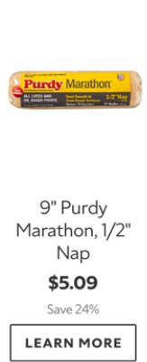 9" Purdy Marathon, 1/2" Nap. $5.09. Save 24%. Learn more.