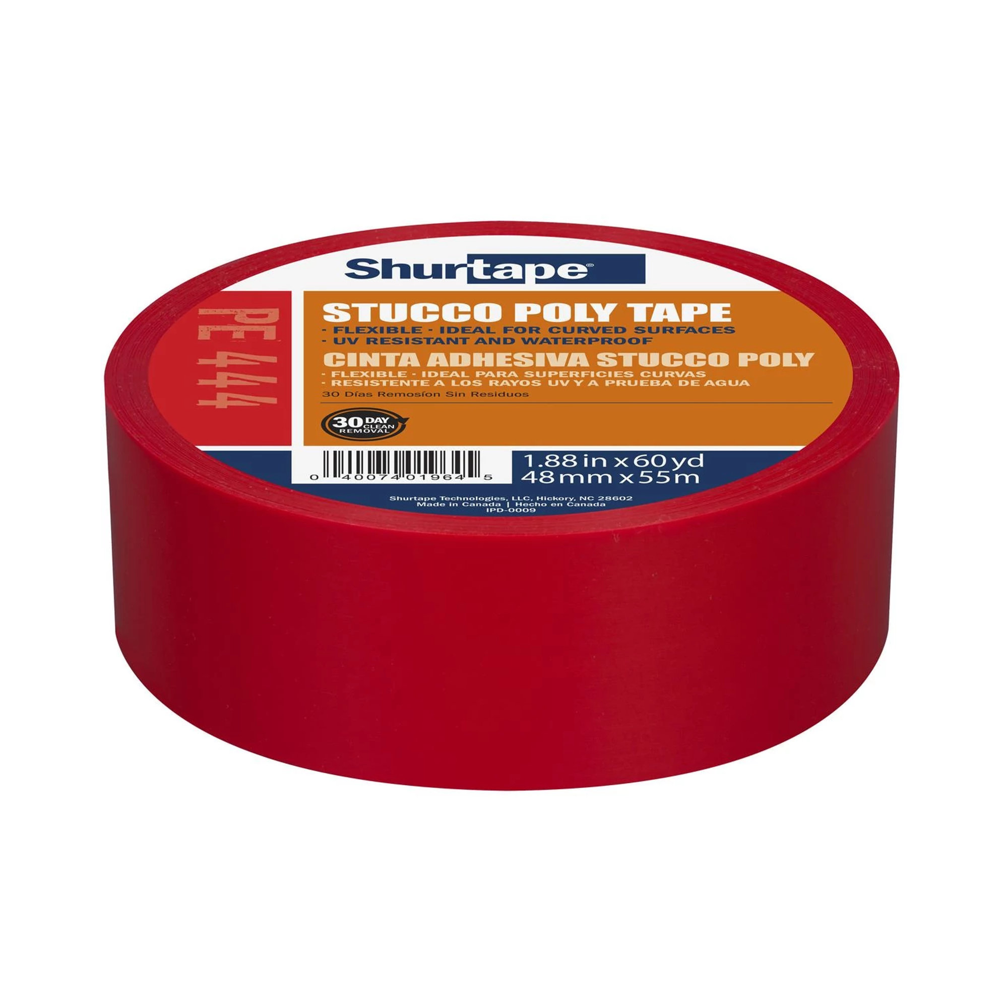 PE 444 UV-Resistant Stucco Masking Tape - Shurtape