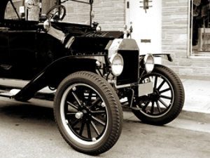 old timey car