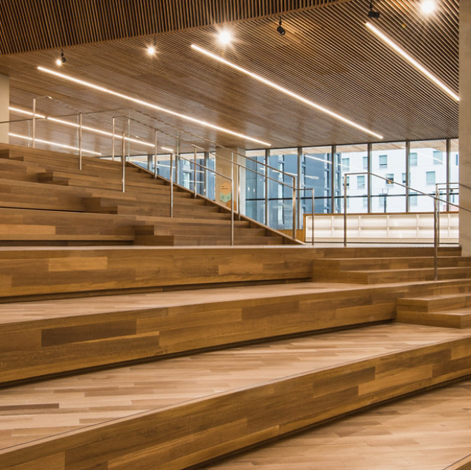 wood stairs