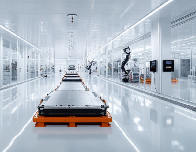 ev battery plant floor
