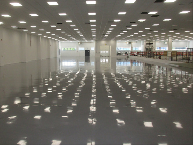 Resuflor X providing smooth floor finish 