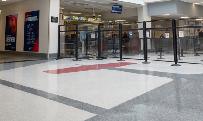 Terrazzo Floor at Dayton International Airport