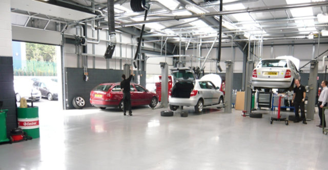 automotive garage floor