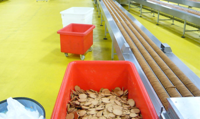 Dry or wet food production and preparation environment