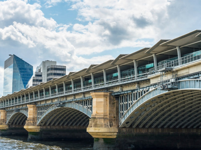 Blackfriars Rail Bridge and Station