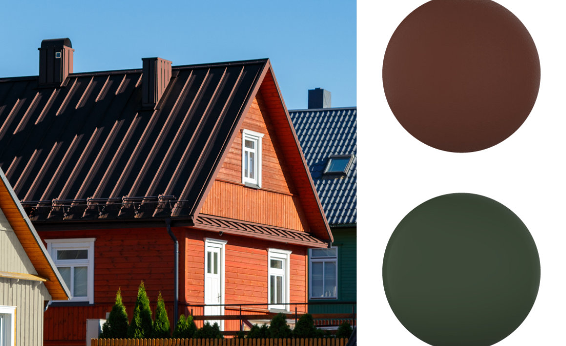 Restore and Builder colors featured on a home