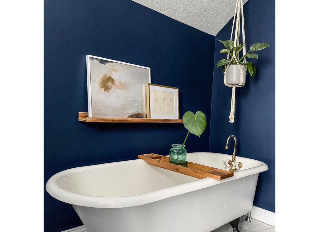 Sherwin-Williams Denim Blues  Denim blue paint, Bathroom colors blue,  Paint colors for living room