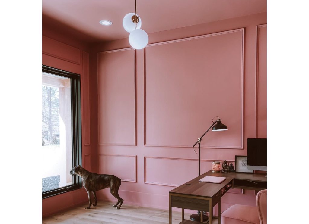 Sherwin Williams SW2284 Dusty Pink Precisely Matched For Paint and