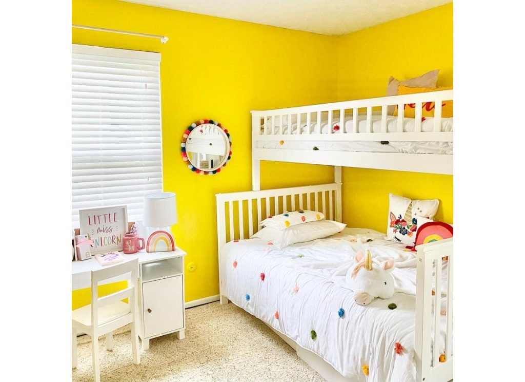 Gray and Yellow using Sherwin Williams Rare Gray (6199)