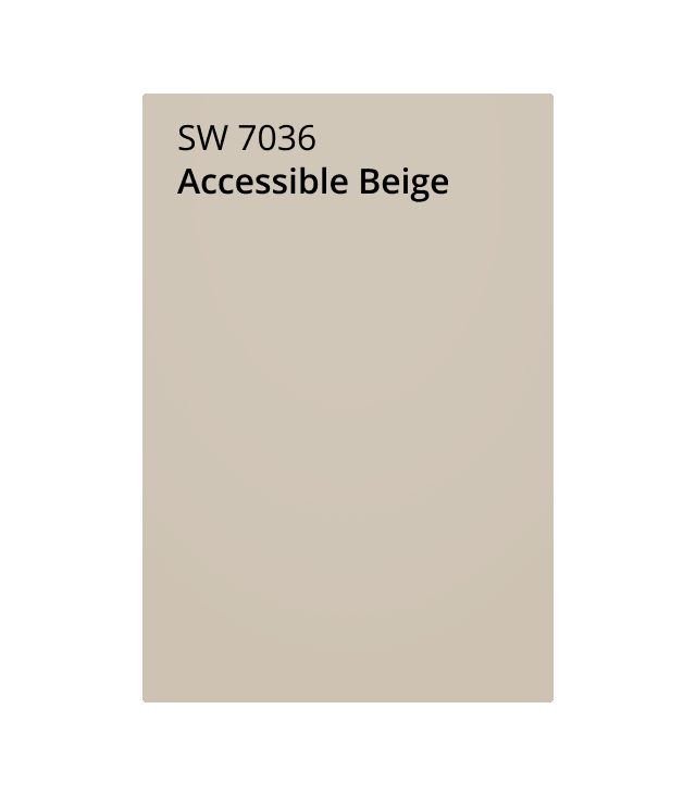 Sherwin Williams Accessible Beige 7036